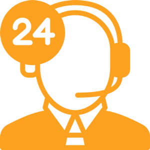 "24/7 support icon representing round-the-clock IT assistance for healthcare providers."